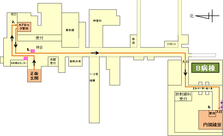 内視鏡室経路