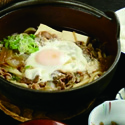 Bセット(牛なべうどんとご飯セット)