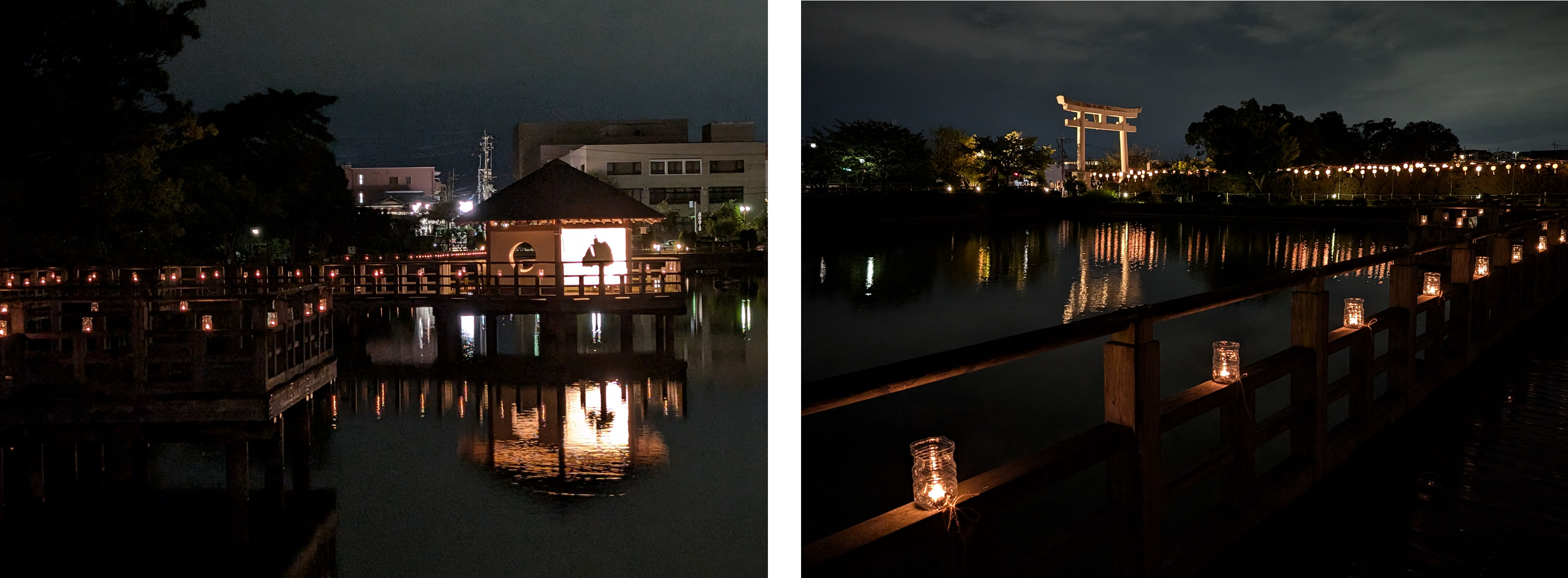 八条ヶ池夏灯籠